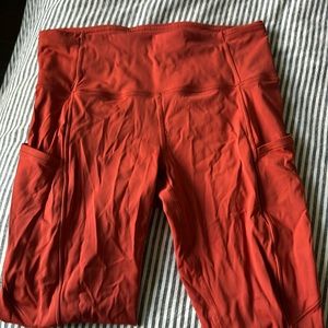 Lululemon Align leggings with side pockets.